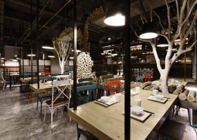 快餐店設(shè)計(jì)實(shí)景圖,快餐店裝飾效果圖