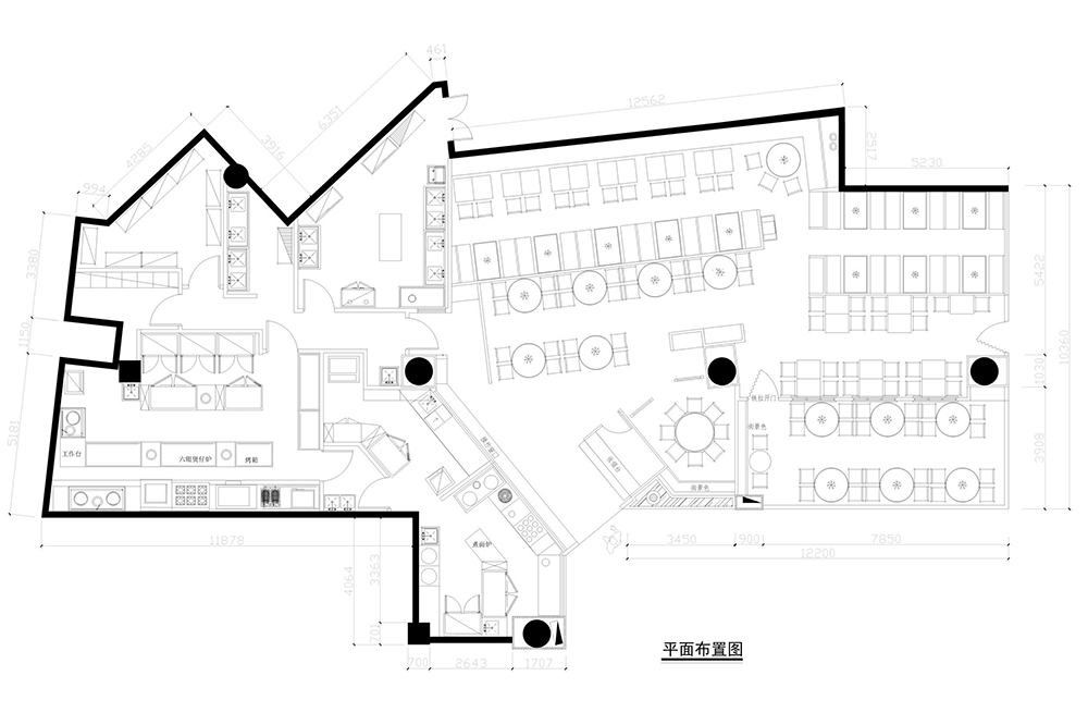 餐館裝飾設(shè)計(jì)平面圖,餐館裝飾設(shè)計(jì)平面