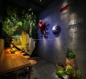 酒館空間設(shè)計(jì)效果圖,酒館裝飾圖片