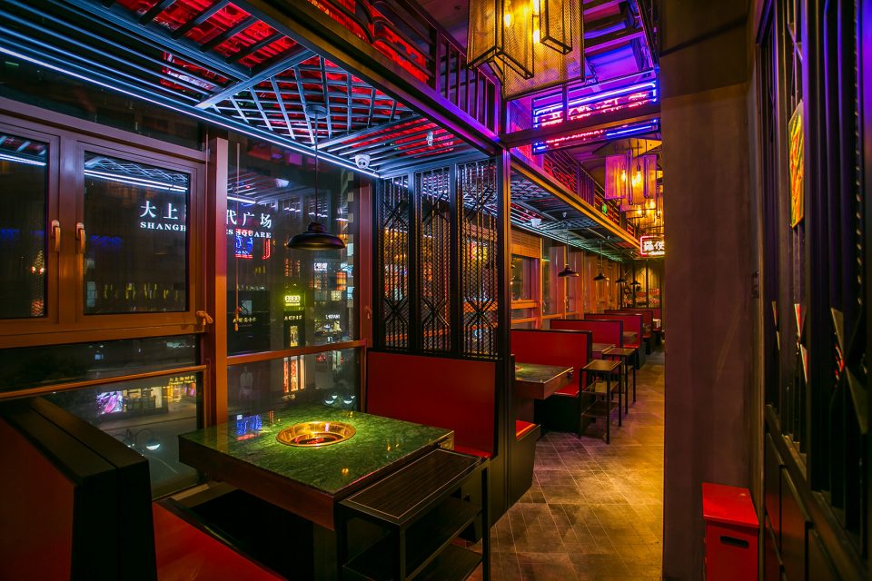 火鍋店裝飾圖片,火鍋店裝飾案例圖