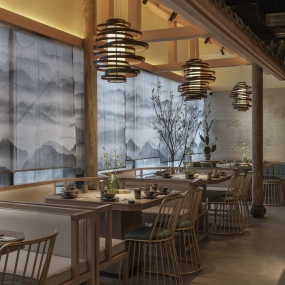飯店裝修設(shè)計案例圖,飯店裝修設(shè)計實景圖