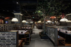 火鍋店裝修設(shè)計(jì)案例圖,火鍋店裝修設(shè)計(jì)布局圖