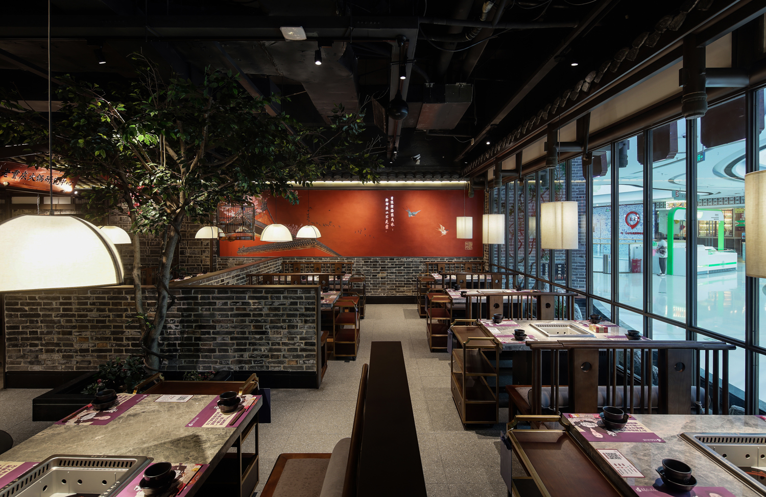 火鍋店裝修設(shè)計圖片,火鍋店裝修設(shè)計實(shí)景圖
