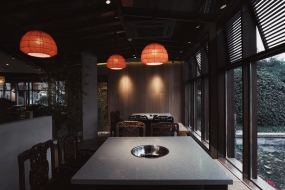 火鍋店裝修設(shè)計圖片,火鍋店裝修設(shè)計實景圖