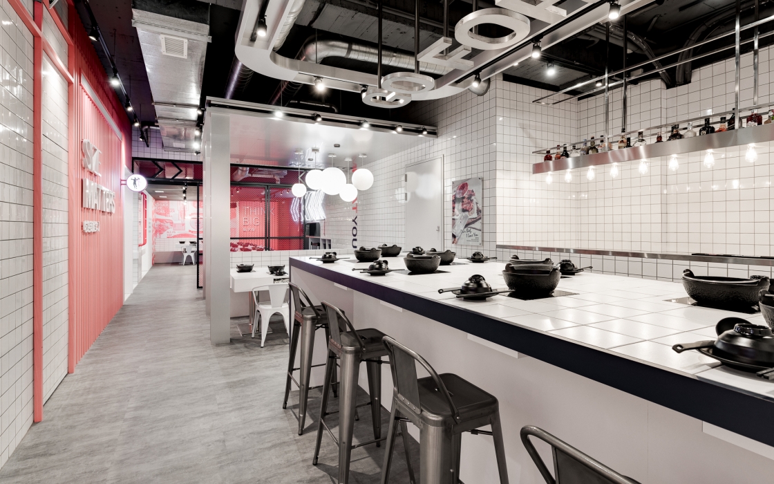 火鍋店空間設(shè)計(jì)案例圖，火鍋店空間設(shè)計(jì)布局圖