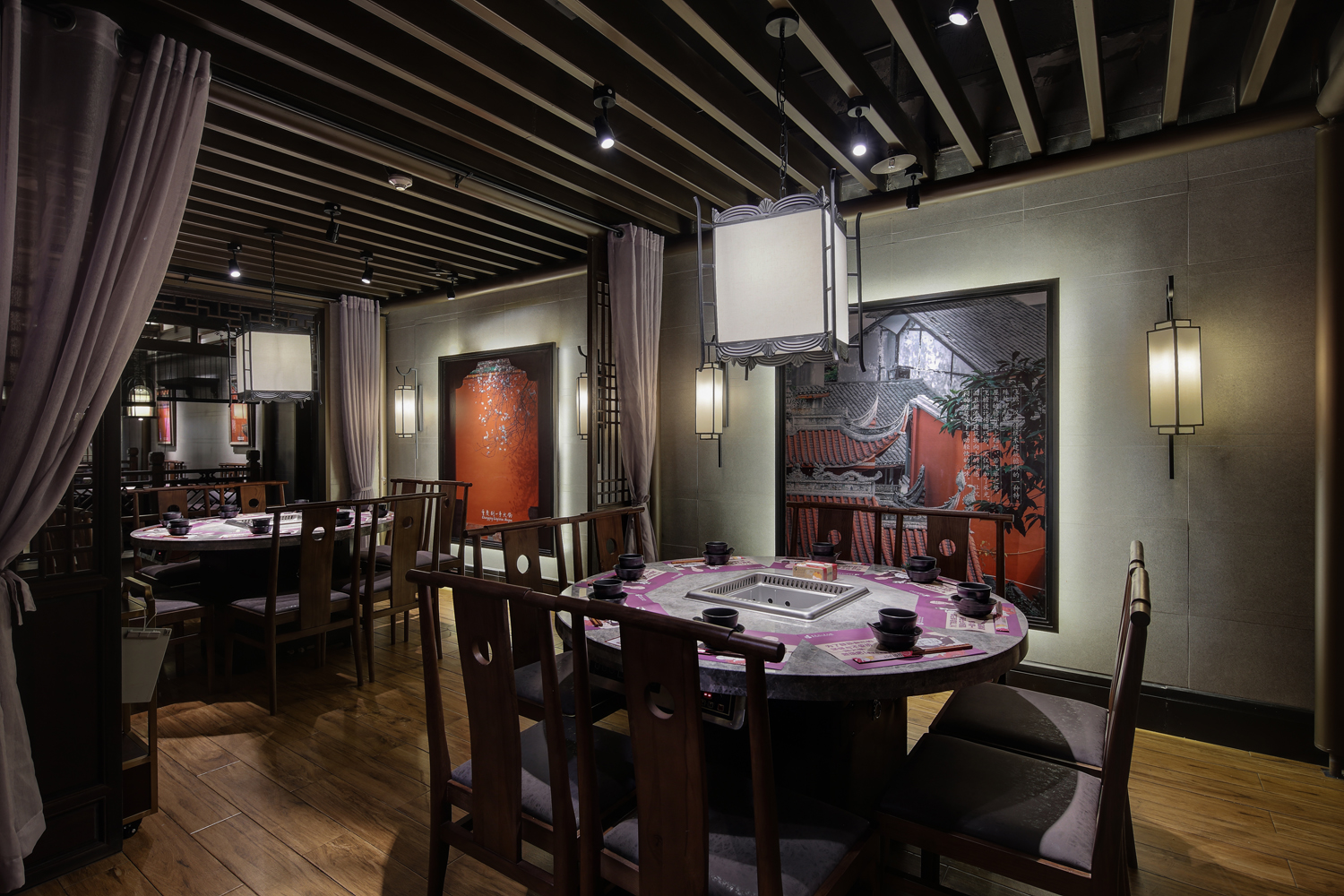 火鍋店裝飾圖片,火鍋店裝飾實(shí)景圖
