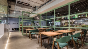  沙拉店設(shè)計(jì)布局圖,沙拉店裝飾效果圖