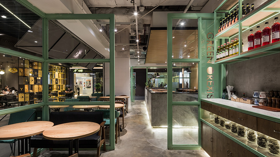 沙拉店裝修設計圖片,沙拉店裝修設計實景圖
