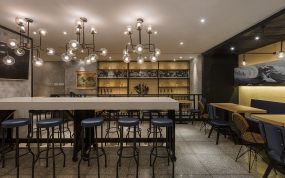 快餐店設(shè)計(jì)案例圖,快餐店裝飾效果圖