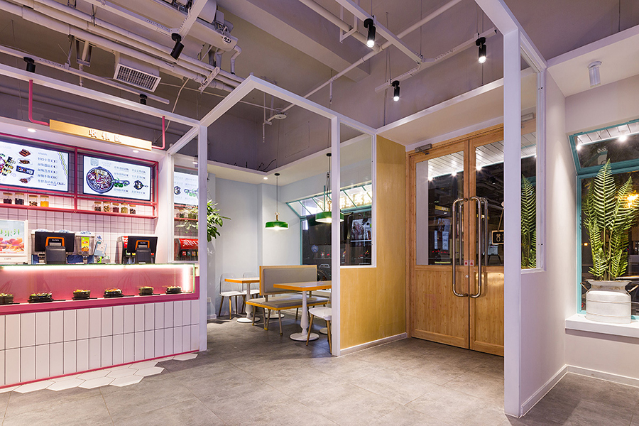 土豆粉店裝修設計實景圖,土豆粉店裝修設計案例圖