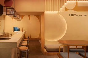 奶茶店裝修設計案例圖