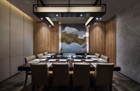 鐵板燒店設(shè)計效果圖,鐵板燒店設(shè)計實景圖