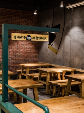 燒烤店裝飾效果圖,燒烤店裝飾實景圖