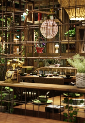 火鍋店空間設(shè)計(jì)案例圖, 火鍋店店面裝修設(shè)計(jì)效果圖