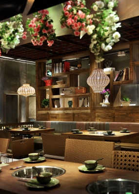 火鍋店店面設計實景圖,火鍋店店面設計圖片
