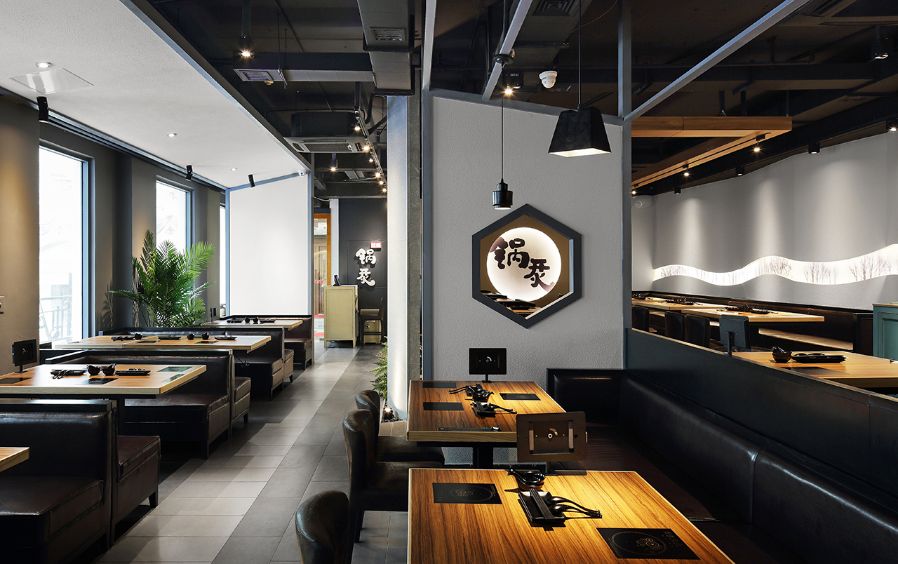 烤肉店裝飾圖片,烤肉店空間設(shè)計(jì)效果圖