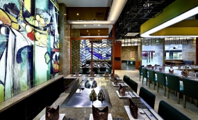 鐵板燒店裝飾布局圖, 鐵板燒店裝飾實景圖