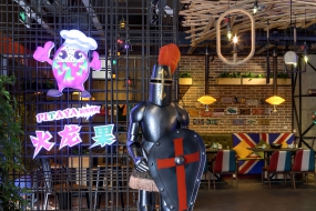 烤肉店設(shè)計效果圖,烤肉店設(shè)計布局圖