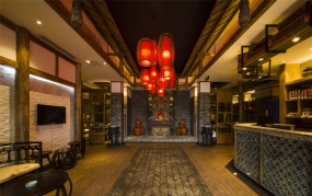 火鍋店設計效果圖,火鍋店設計布局圖