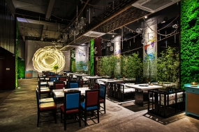火鍋店裝飾圖片,火鍋店空間設計效果圖