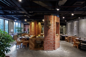 烤肉店裝修設(shè)計效果圖,烤肉店裝修設(shè)計布局圖