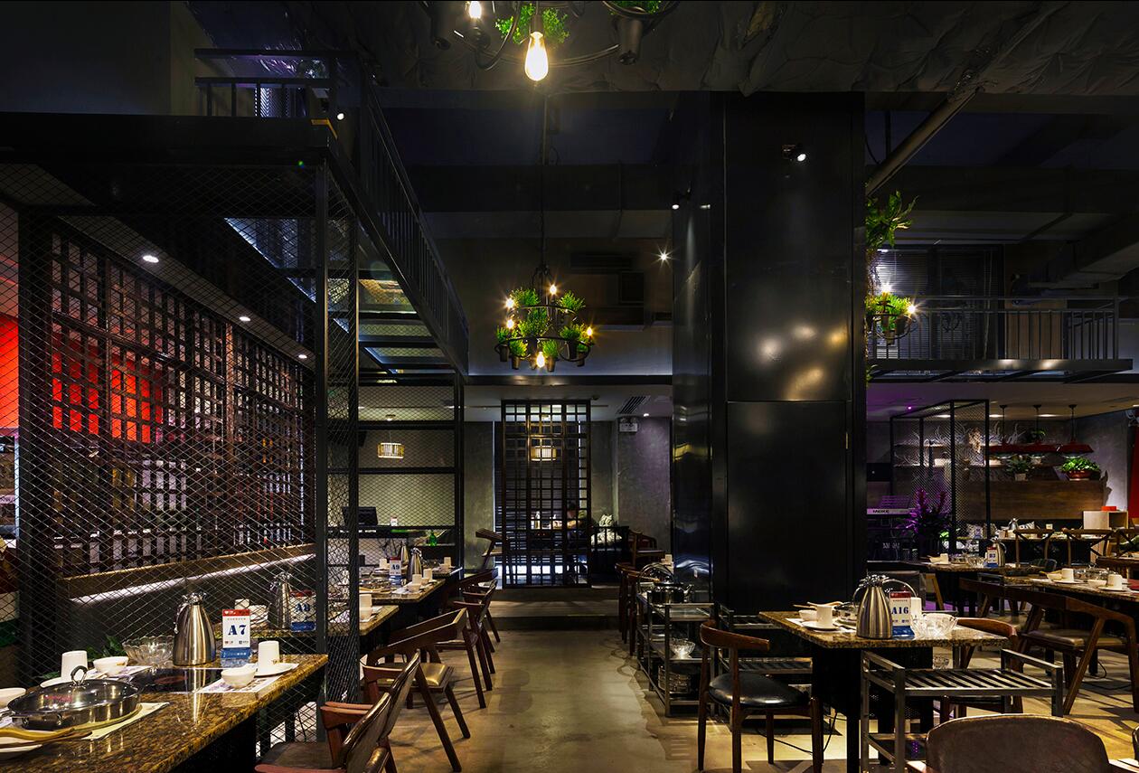 火鍋店裝修設計圖片,火鍋店裝飾效果圖