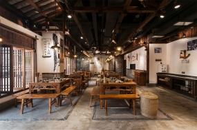 火鍋店店面空間設計實景圖,火鍋店店面空間設計圖片