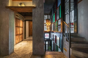 燒烤店空間設計布局圖,燒烤店空間設計實景圖