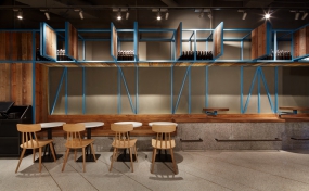 簡約快餐店空間設計布局圖,簡約快餐店設計效果圖