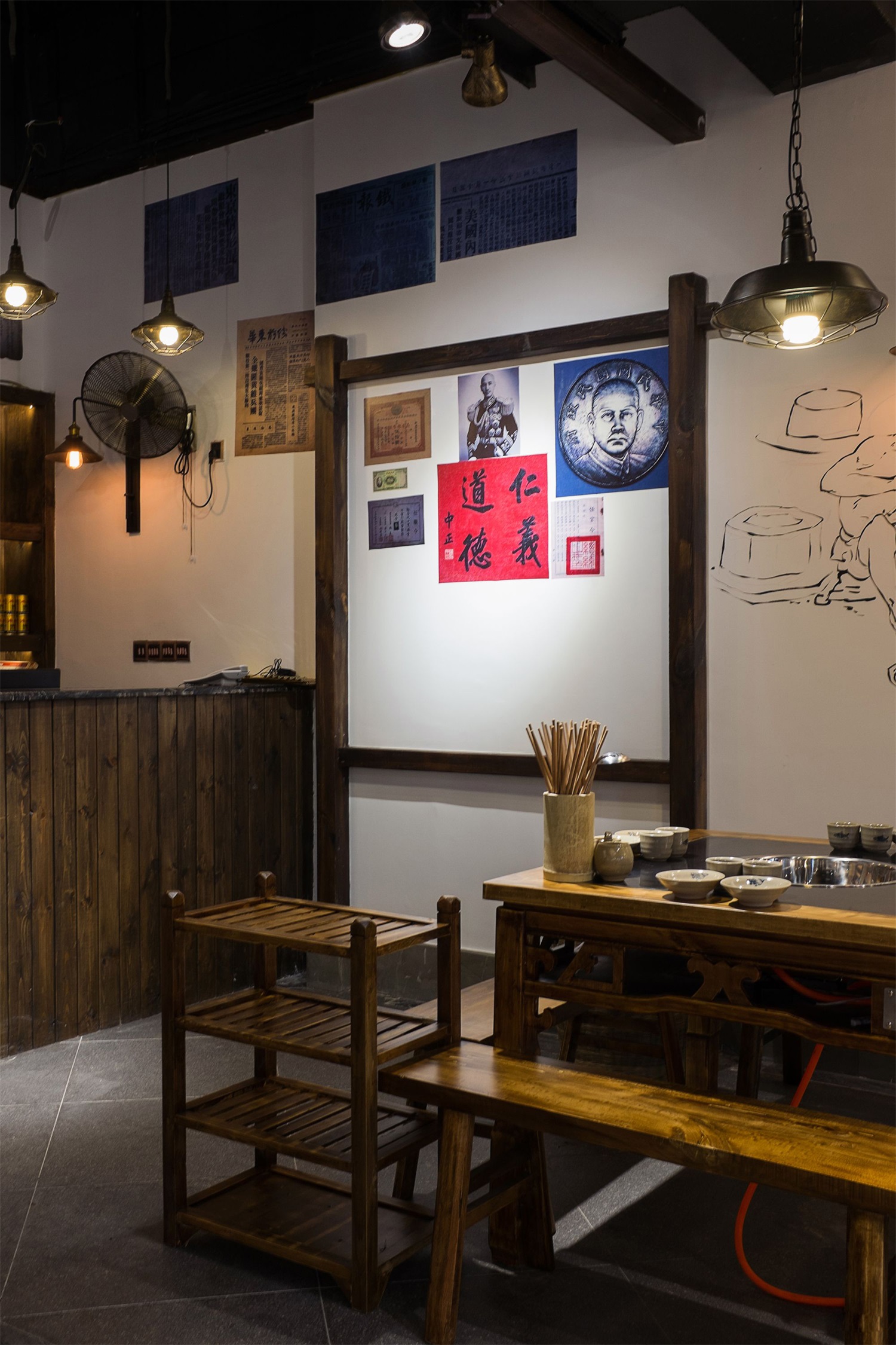  火鍋店裝飾圖片,火鍋店空間設(shè)計(jì)效果圖