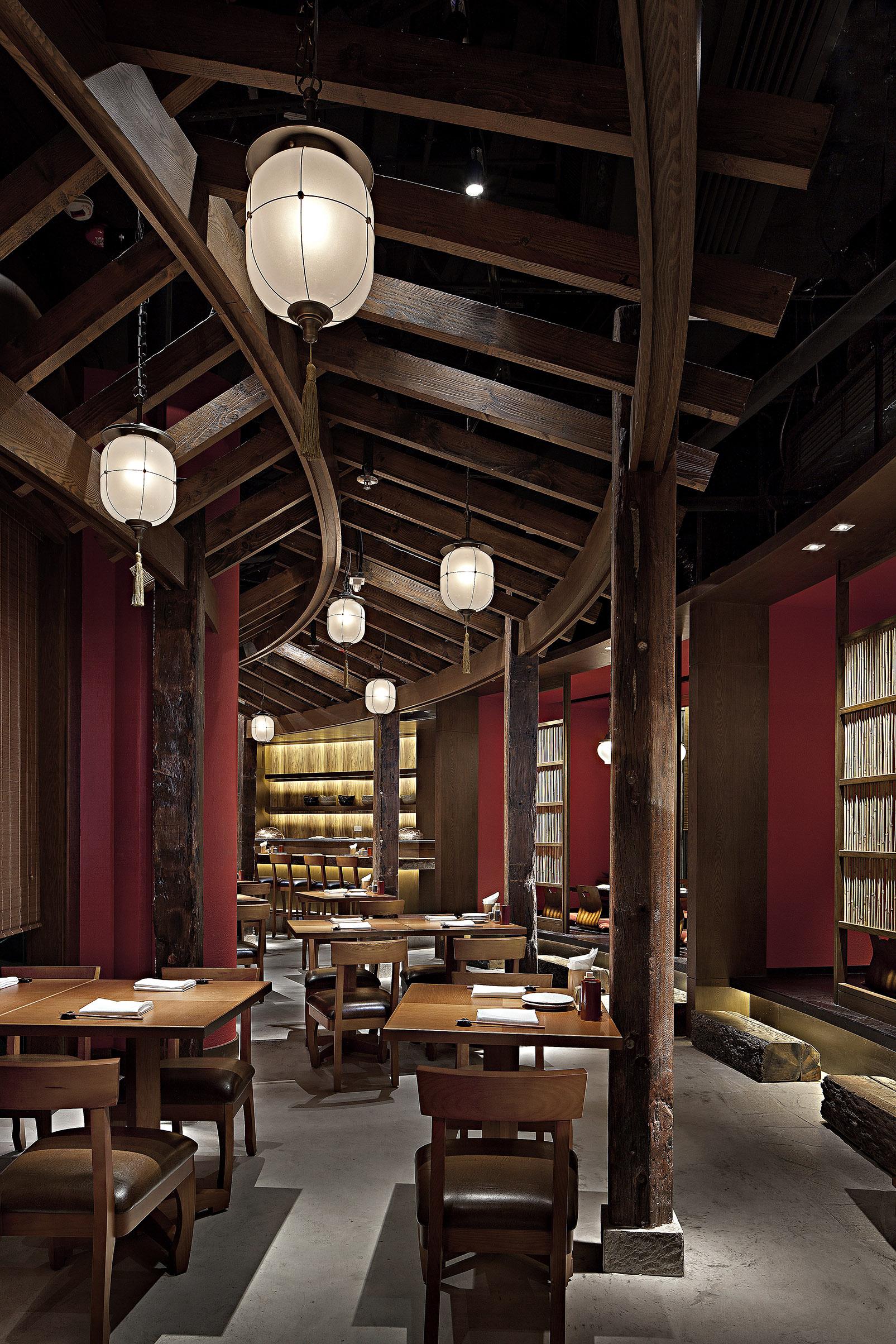 簡約飯店裝修設計布局圖,簡約飯店空間設計效果圖