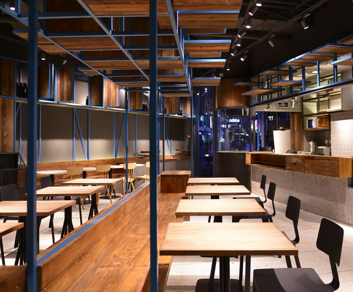 簡約快餐店裝飾案例,簡約快餐店裝飾圖片