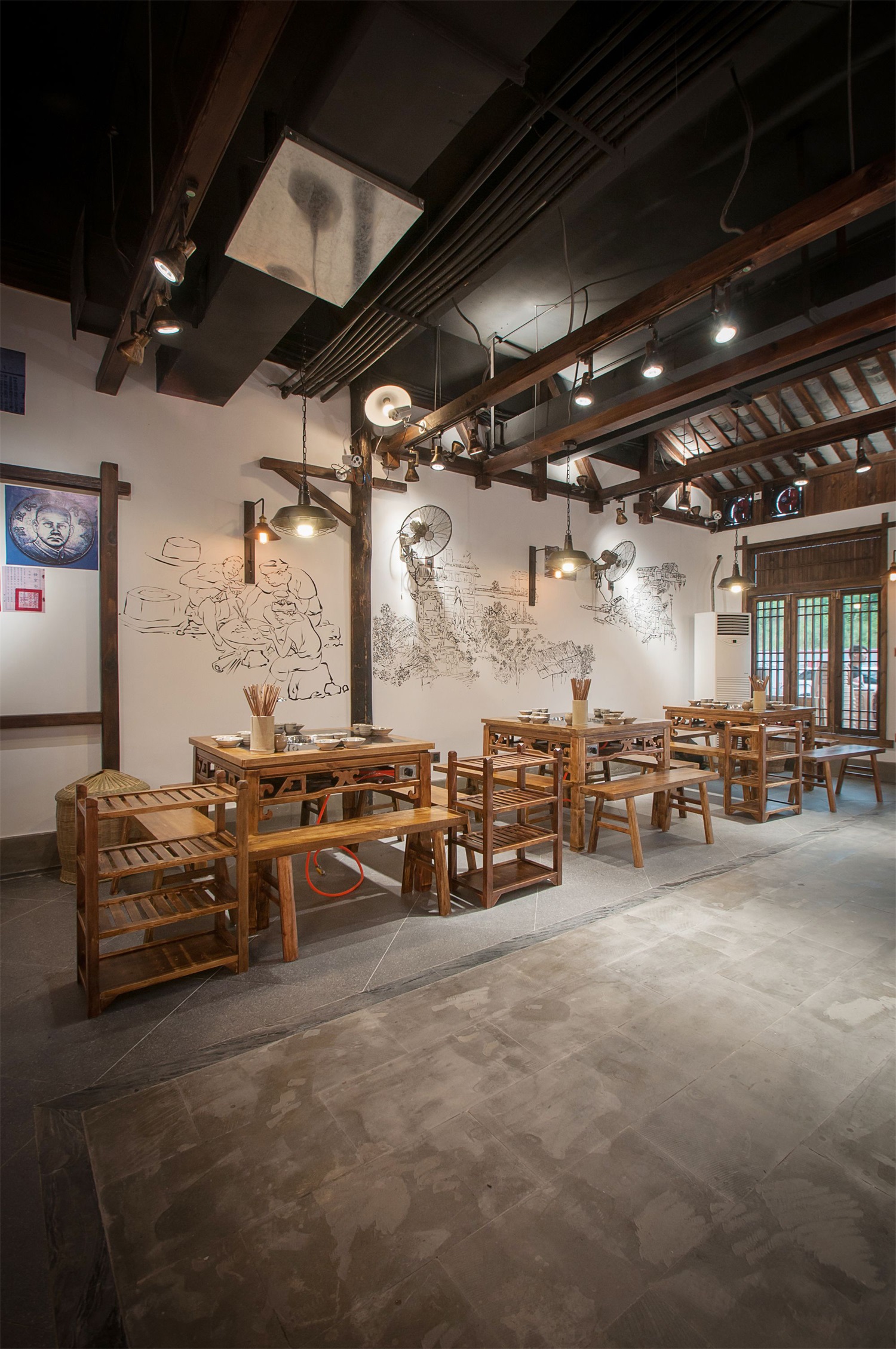 火鍋店裝飾設(shè)計(jì)效果圖,火鍋店裝飾設(shè)計(jì)布局圖