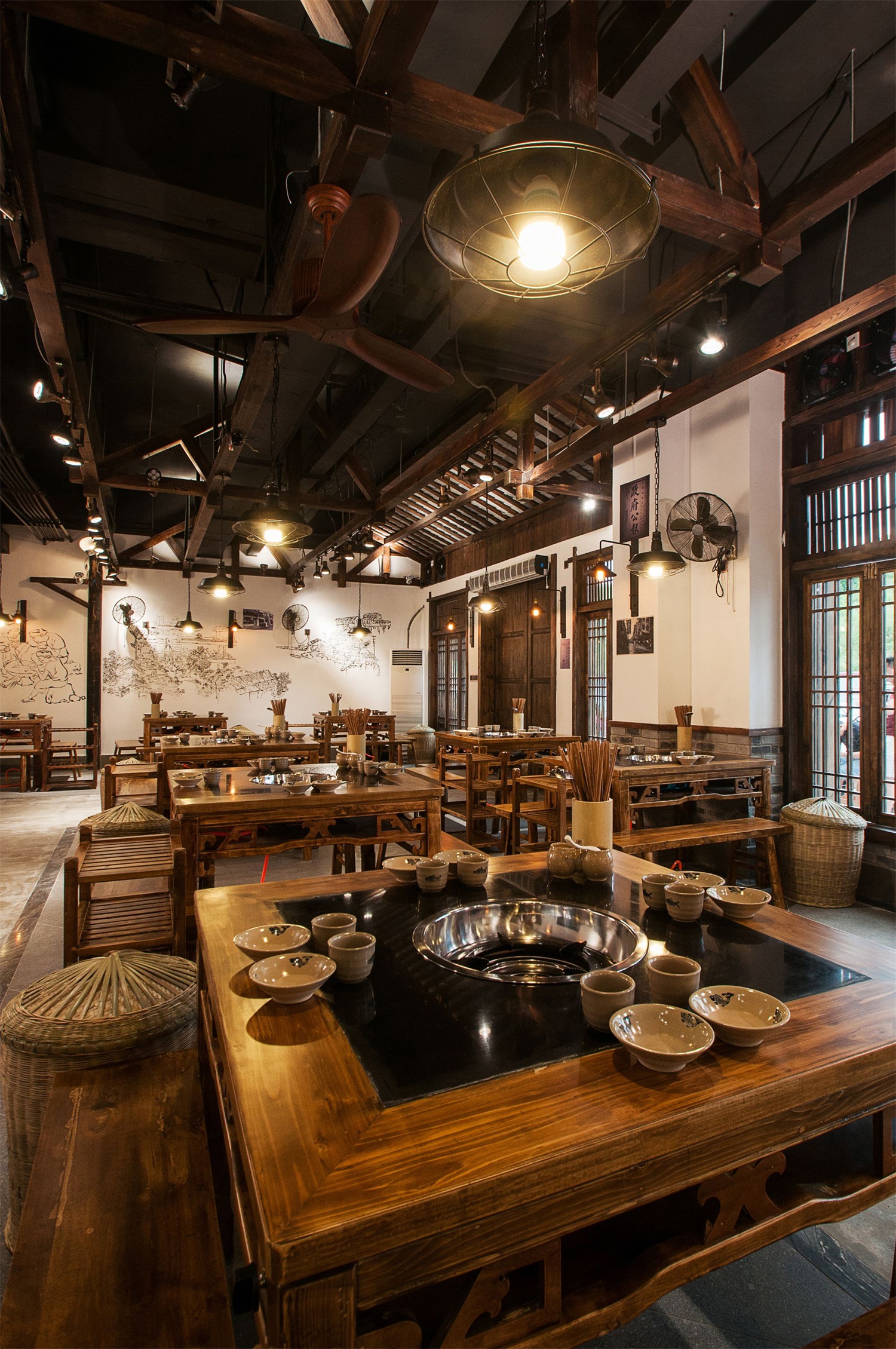 火鍋店店面設(shè)計(jì)效果圖,火鍋店店面設(shè)計(jì)布局圖