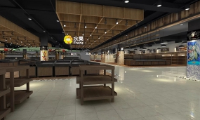 大型購物超市裝修設計案例圖,超市裝修設計圖