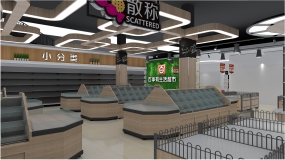 食品超市設計效果圖,食品超市設計效果