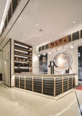 面館裝飾設(shè)計實景圖,面館裝飾設(shè)計實景