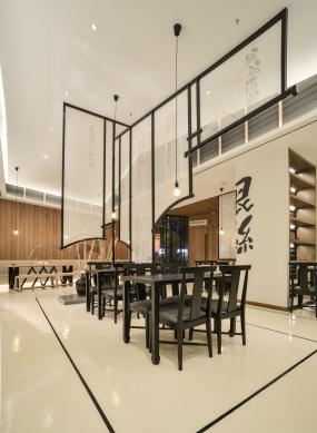 面館空間設(shè)計(jì)平面圖,餐館裝飾設(shè)計(jì)效果圖