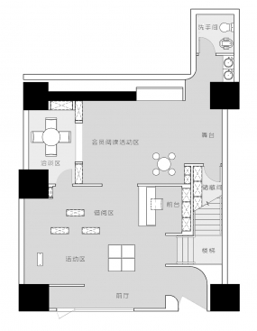 培訓(xùn)機構(gòu)裝修設(shè)計布局圖