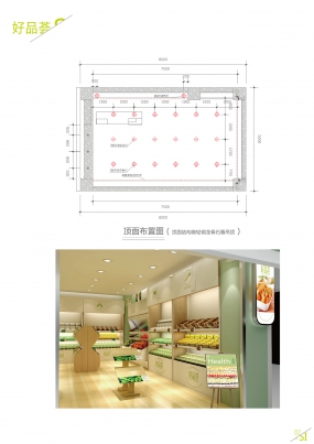 生鮮蔬果店空間設(shè)計平面圖,生鮮蔬果店平面圖