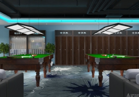  臺球廳空間設(shè)計效果圖,臺球廳裝飾圖片