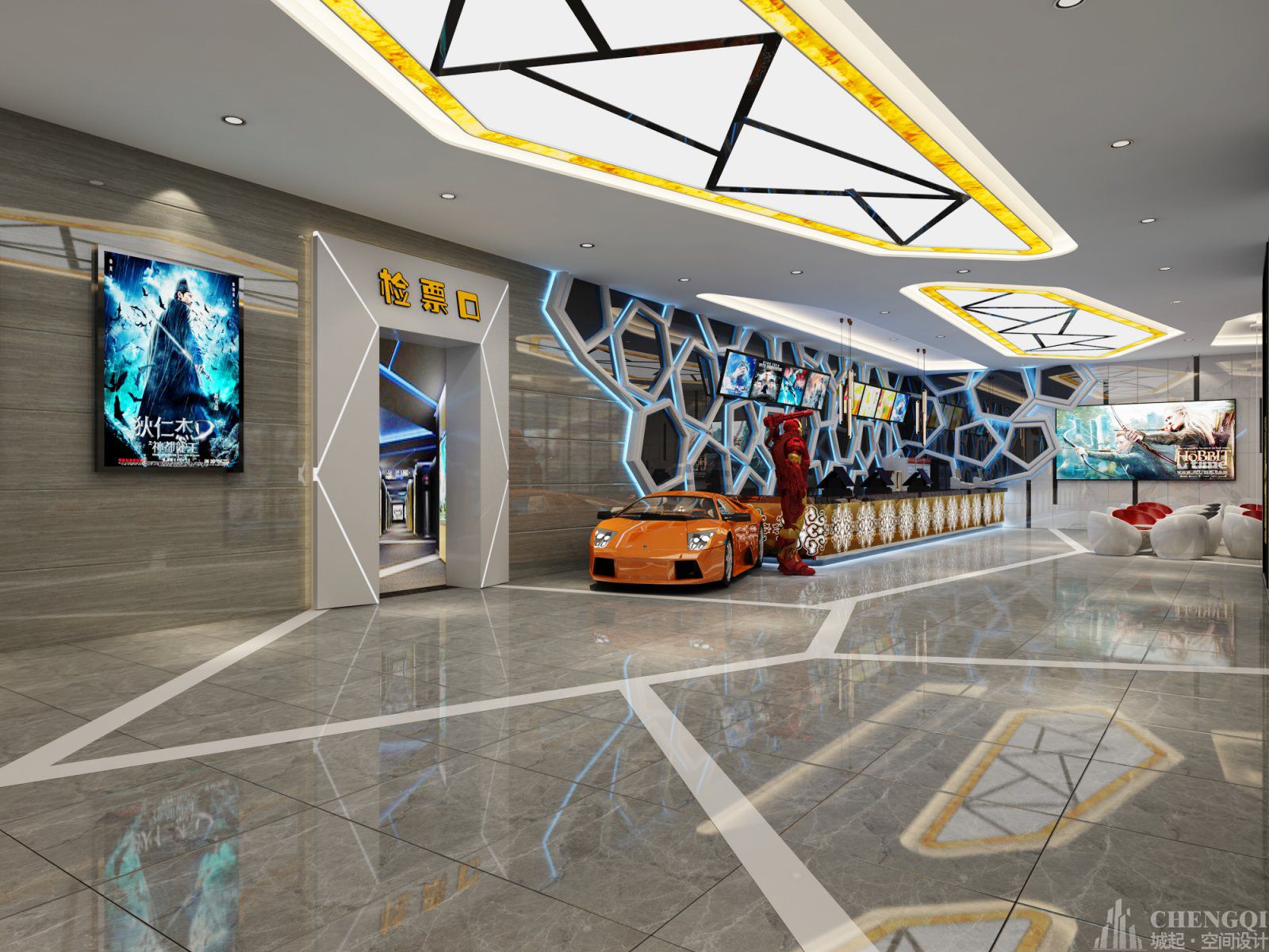 電影院空間設(shè)計圖片,電影院空間設(shè)計案例圖