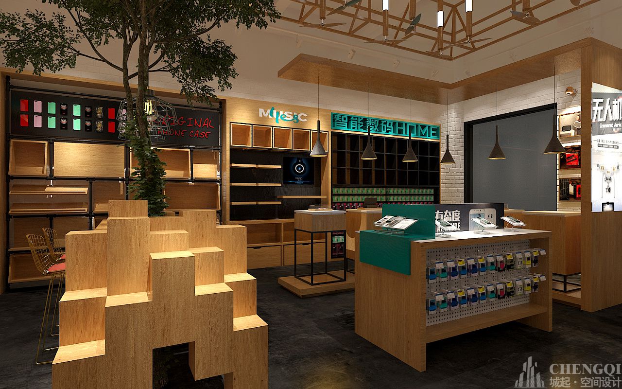 智能數(shù)碼店空間設計效果圖,智能數(shù)碼店裝飾圖片