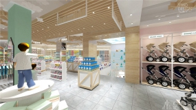 孕嬰店空間設(shè)計圖片,孕嬰店空間設(shè)計實景圖