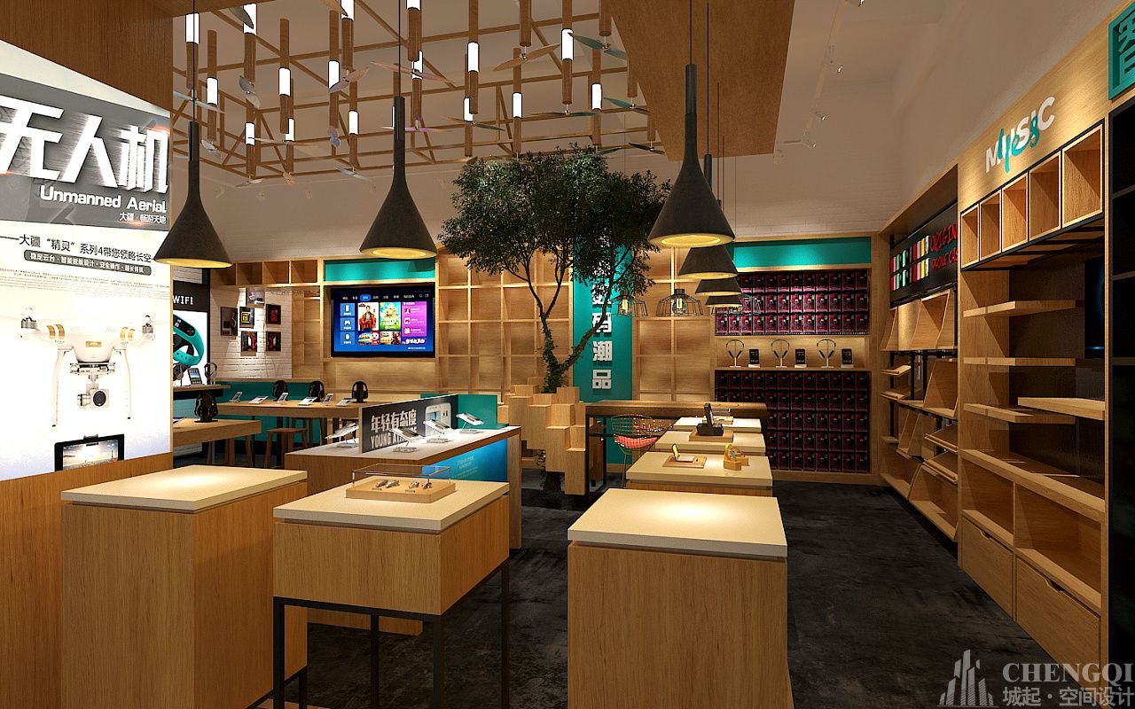 智能數(shù)碼店裝飾實景圖,智能數(shù)碼店裝飾布局圖