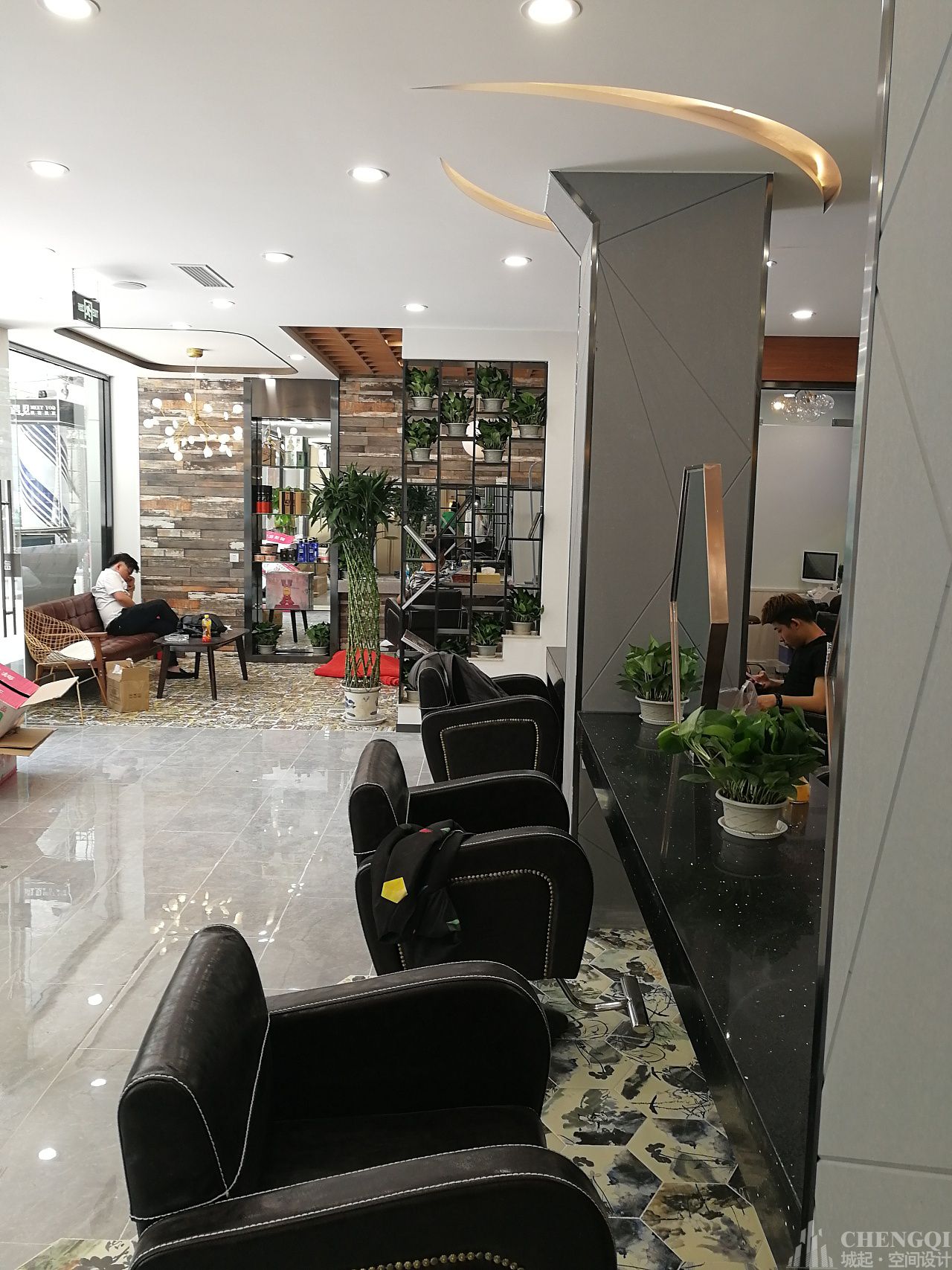 理發(fā)店裝修圖片,理發(fā)店裝修效果圖