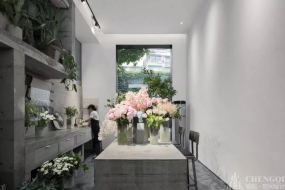 花店空間裝飾效果圖,花店空間設(shè)計實景圖