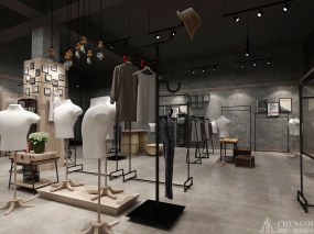 服裝專賣店空間裝飾實景圖,服裝專賣店空間裝飾圖片