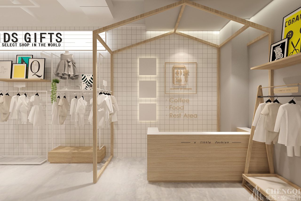 寶寶衣服店空間設(shè)計圖片,寶寶衣服店空間設(shè)計效果圖