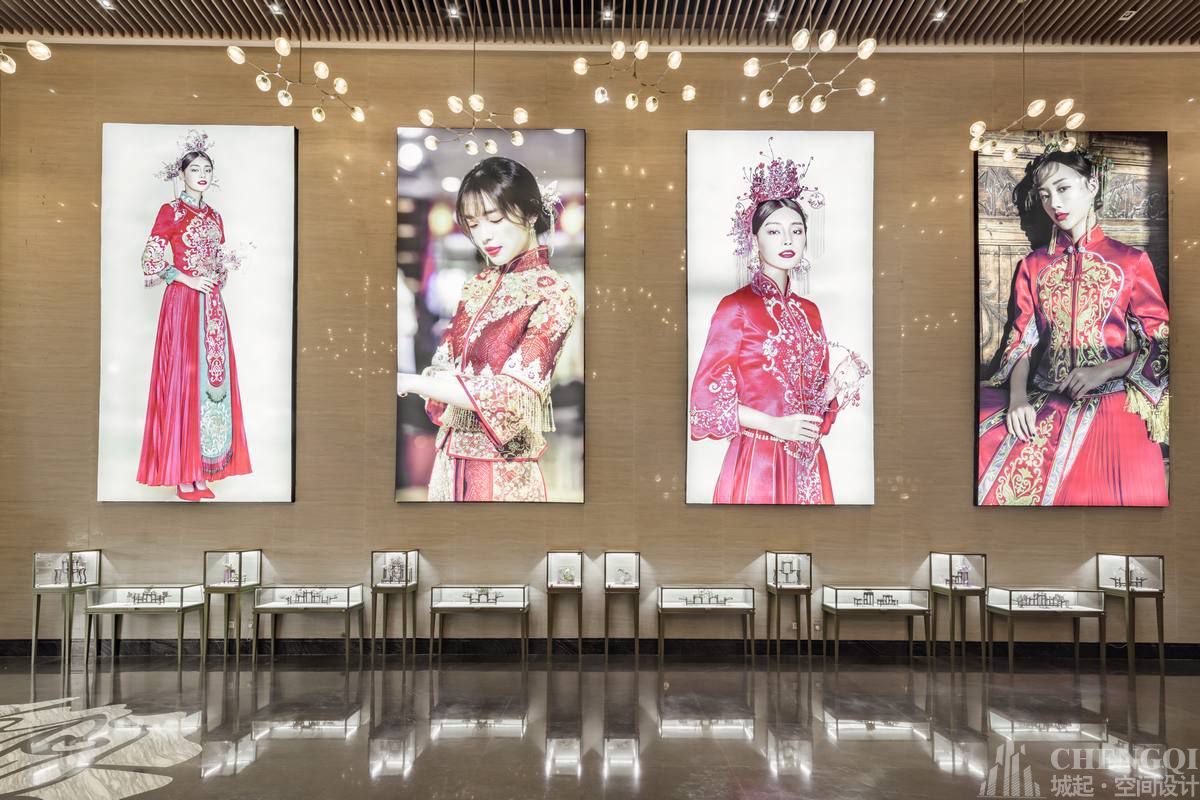 婚紗店空間設(shè)計(jì)效果圖,婚紗店空間裝飾案例效果圖